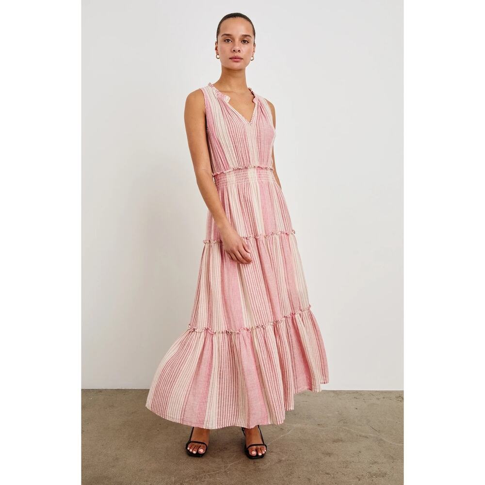 RAILS Loulou Boho Flowy Stripe Maxi Dress MED - Picture 2 of 13